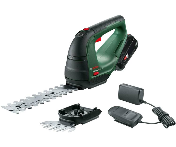 Аккумуляторные ножницы для травы BOSCH AdvancedShear 18V-10 (2,0Ah) (0600857000)