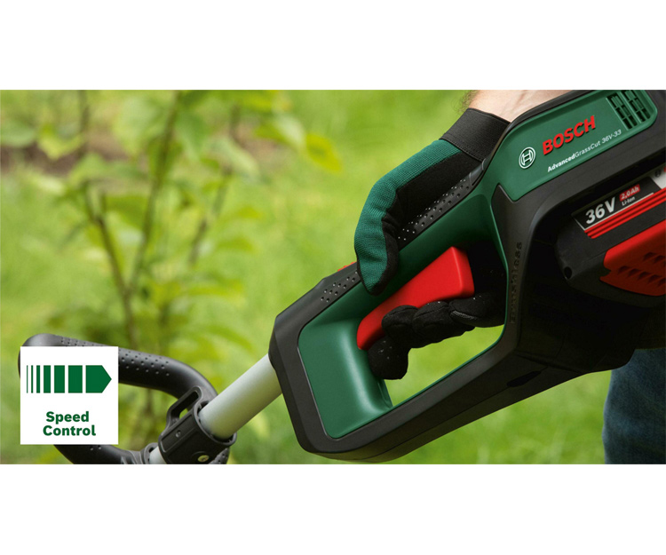 Аккумуляторный бесщеточный триммер BOSCH AdvancedGrassCut 36V-33 (2,0 Ah) (06008C1K00)