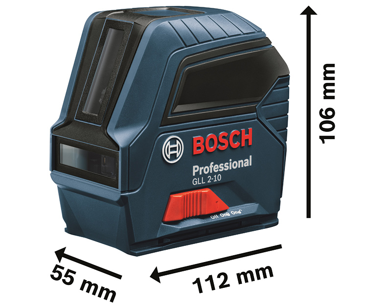 Линейный лазерный нивелир BOSCH GLL 2-10  (0601063L00)