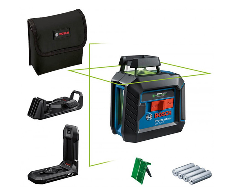 Линейный лазерный нивелир BOSCH GLL 2-20 G (0601065000)
