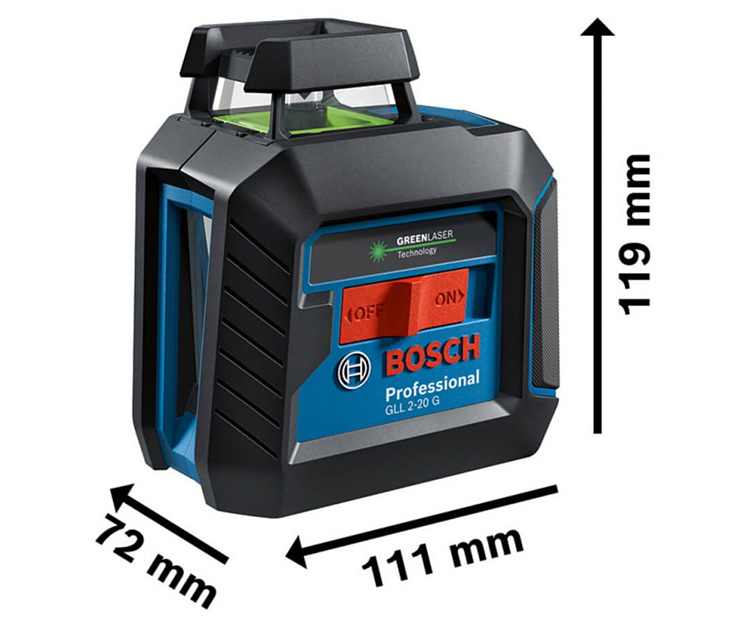 Линейный лазерный нивелир BOSCH GLL 2-20 G (BT 150) (0601065001)