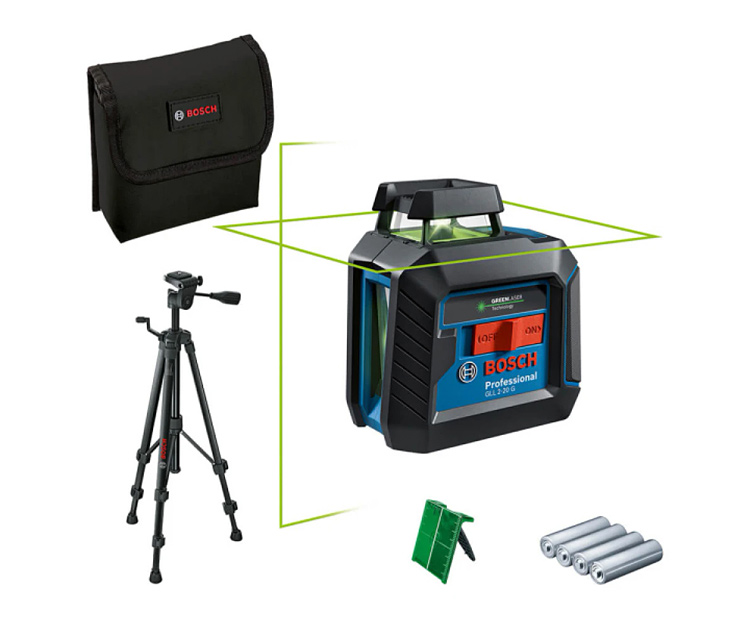 Линейный лазерный нивелир BOSCH GLL 2-20 G (BT 150) (0601065001)