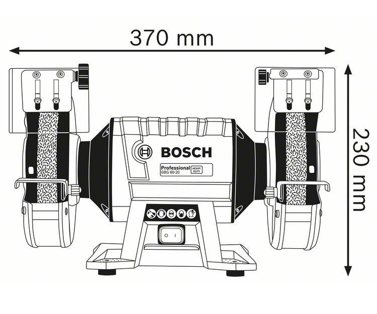 Точильний верстат BOSCH GBG 60-20