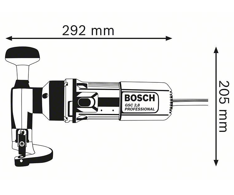 Листовые ножницы по металлу BOSCH GSC 2,8 (0601506108)