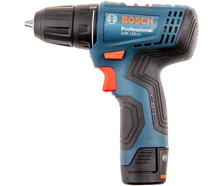 Акумуляторний дриль-шурупокрут BOSCH GSR 120-LI Kit (06019G8002)