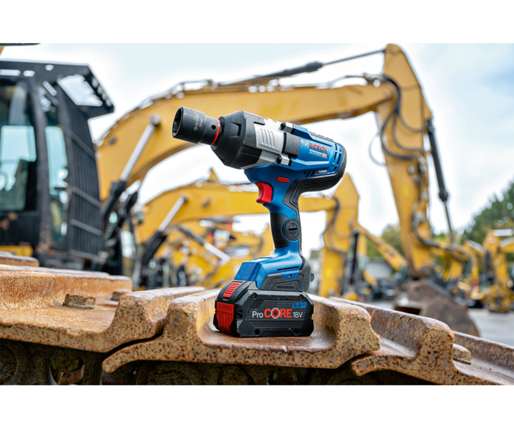 Аккумуляторный гайковерт BOSCH GDS 18V-1600 HC (2х 8Ah + L-BOXX 136) (06019M1002)