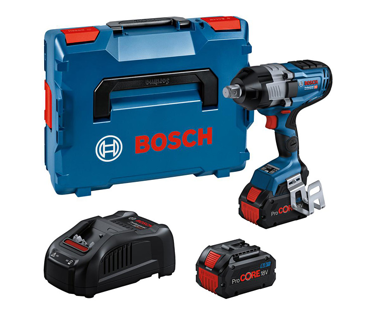 Аккумуляторный гайковерт BOSCH GDS 18V-1600 HC (2х 8Ah + L-BOXX 136) (06019M1002)