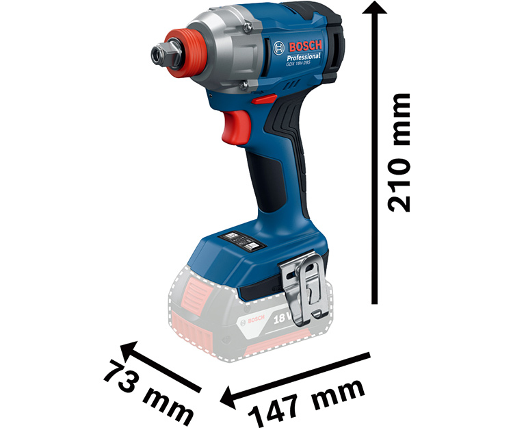 Аккумуляторный гайковерт BOSCH GDX 18V-285 (L-BOXX + 2х 4Ah) (06019N2102)