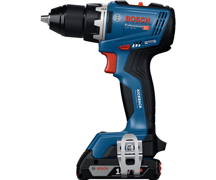 Акумуляторний ударний дриль-шурупокрут BOSCH GSB 18V-65 (2x 2Ah + L-Case) (06019N3100)