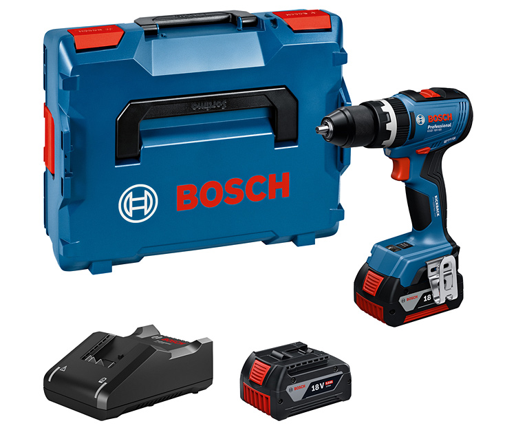Акумуляторний дриль-шурупокрут BOSCH GSR 18V-65 (2x 5Ah +  L-BOXX 136) (06019N3203)