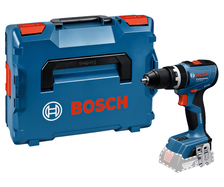 Акумуляторний ударний дриль-шурупокрут BOSCH GSB 18V-65 (L-BOXX) (06019N3301)