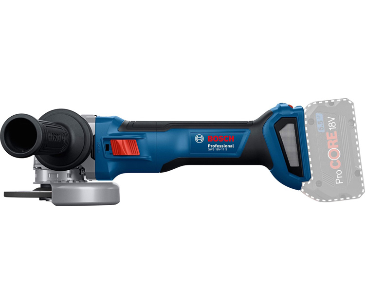 Аккумуляторная болгарка BOSCH GWS 18V-11 S (Solo) (06019N4000)