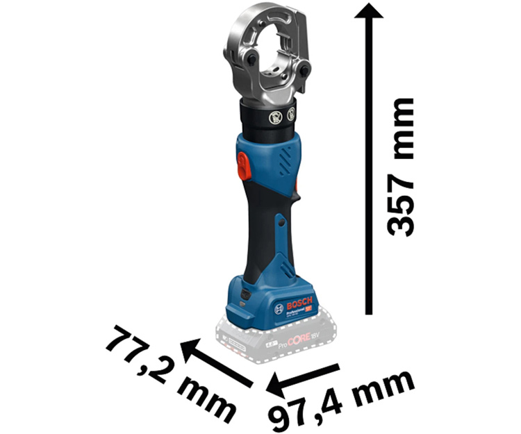 Аккумуляторная обжимка кабелей BOSCH GPH 18V-60 (06019P0100)