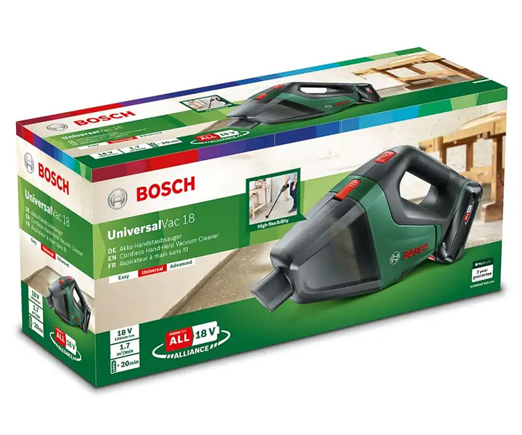 Аккумуляторный пылесос BOSCH UniversalVac18 (06033B9103)