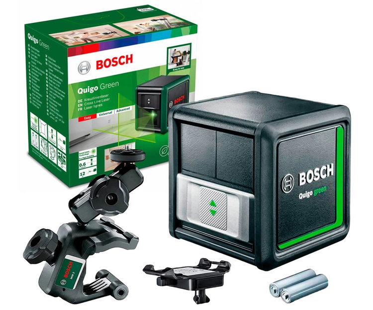Лазерный уровень BOSCH Quigo Green+MM2 (0603663C02)