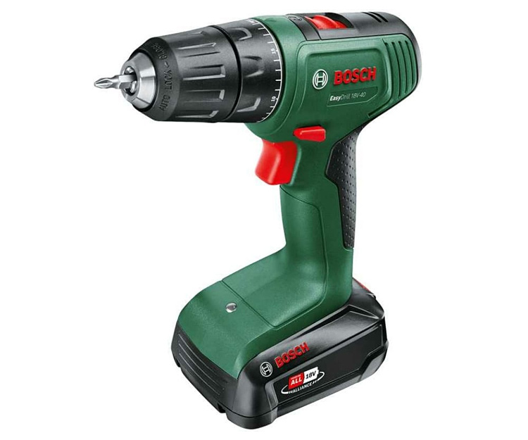 Аккумуляторная дрель-шуруповерт BOSCH Easydrill 18V-40 (2x 1,5Ah) (06039D8002)