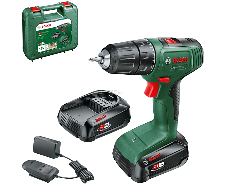 Аккумуляторная дрель-шуруповерт BOSCH Easydrill 18V-40 (2x 1,5Ah) (06039D8002)