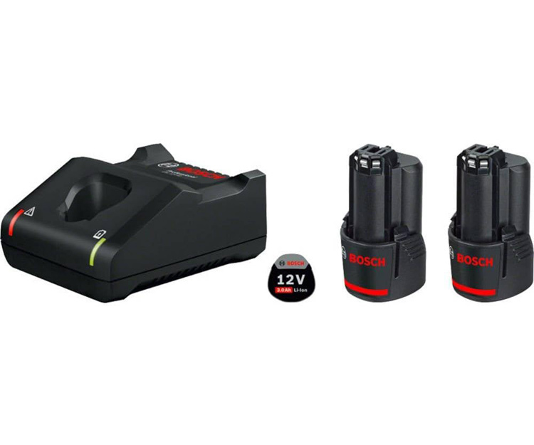 Набор аккумуляторов + зарядное устройство BOSCH GBA 3Ah + GAL 12V-40 (1600A019RD)
