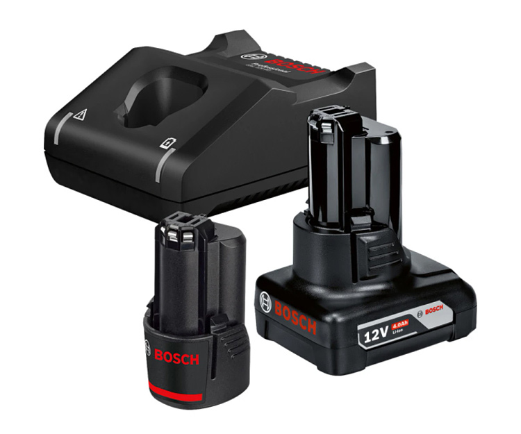 Набір акумуляторів + зарядний пристрій BOSCH 1x2Ah; 1x4Ah + GAL 12V-40 (1600A01NC9)