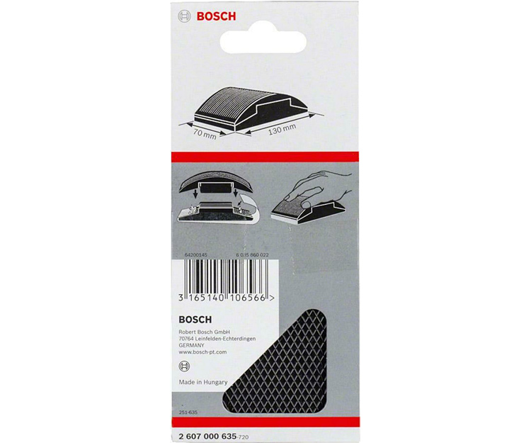 Брусок шлифовальный резиновый BOSCH 2607000635 (2607000635)