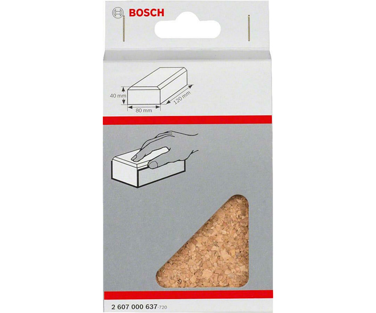 Брусок шлифовальный из пробки BOSCH 2607000637 (2607000637)