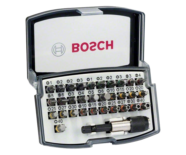 Набор бит Bosch Extra Hard, 25 мм, 32 шт.
