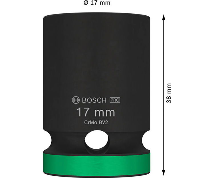Ударная торцевая головка BOSCH 1/2