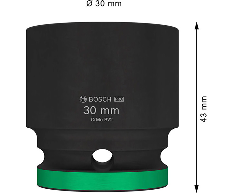 Ударная торцевая головка BOSCH 1/2