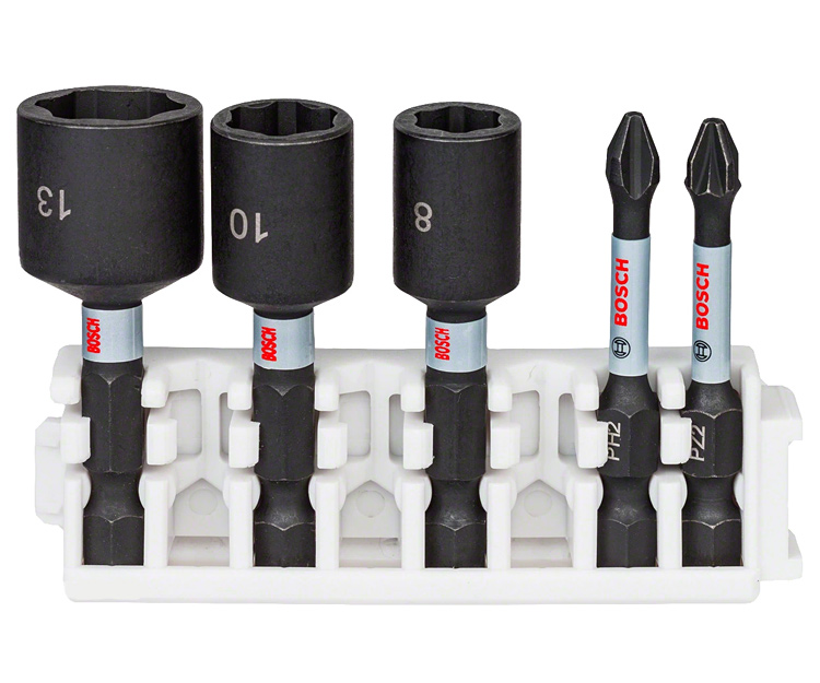 Касета торцювальних ключів Bosch Impact Control, 50 мм, 5 шт.