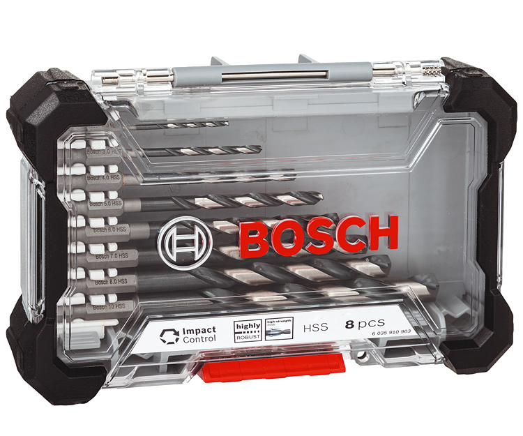 Набір свердел по металу Bosch Impact Control, 8 шт.