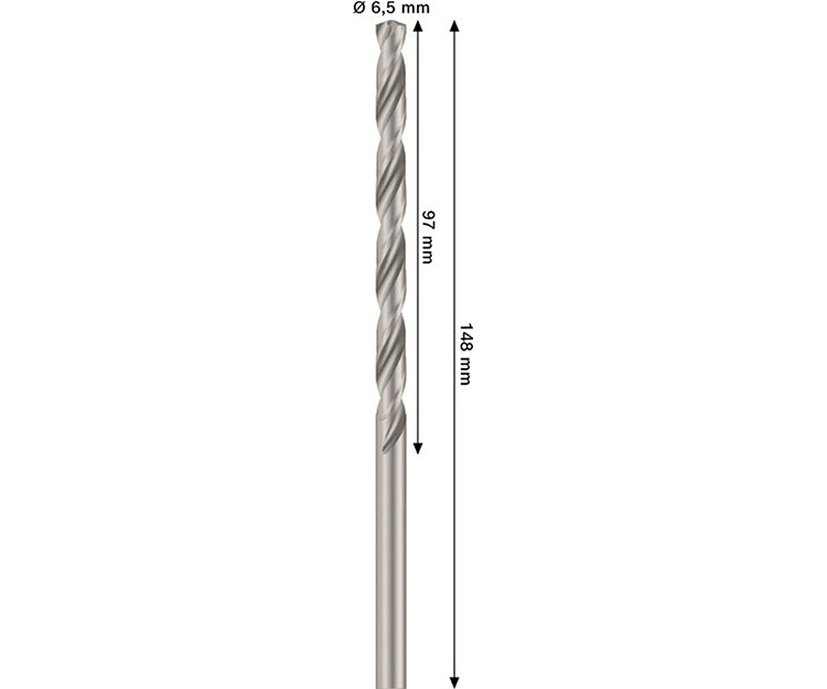Свердло HSS-G Long BOSCH 6.5x97x148 мм (2608577691)