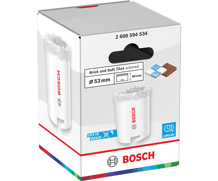 Коронка алмазна BOSCH Brick and Soft Tile arbored53 мм (2608594534)