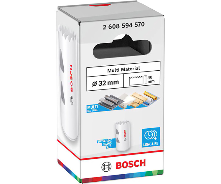 Біметалева коронка BOSCH Multi Material Threaded BIM HS 32 мм (2608594570)