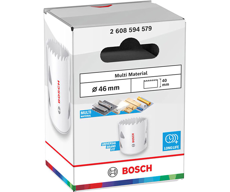 Биметаллическая коронка BOSCH Multi Material Threaded BIM HS 46 мм (2608594579)