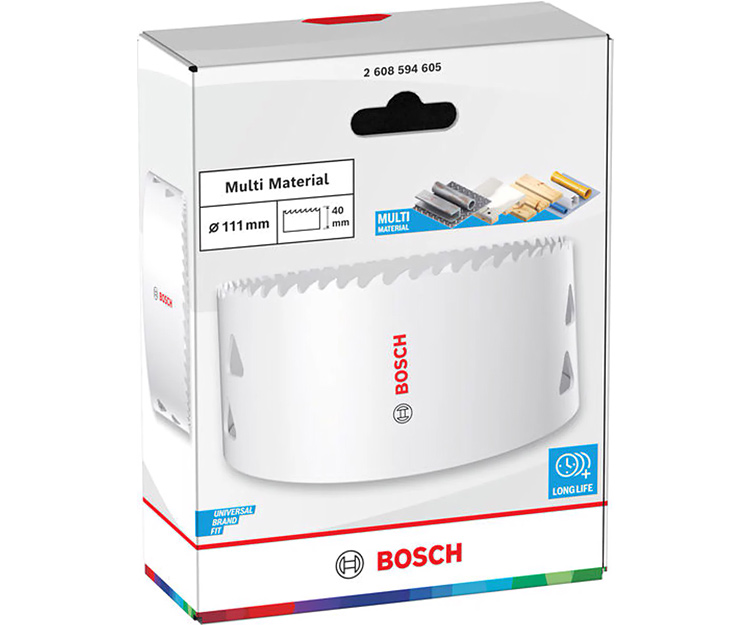 Біметалева коронка BOSCH Multi Material Threaded BIM HS 111 мм (2608594605)