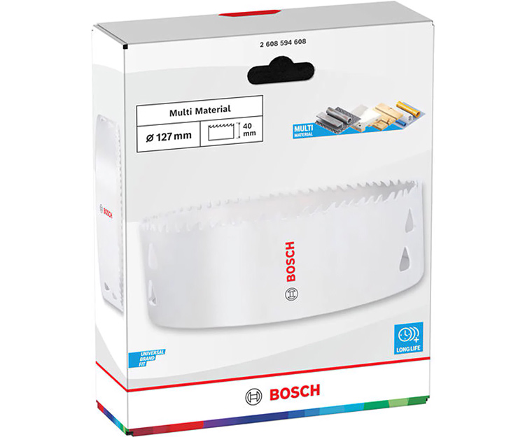 Біметалева коронка BOSCH Multi Material Threaded BIM HS 127 мм (2608594608)