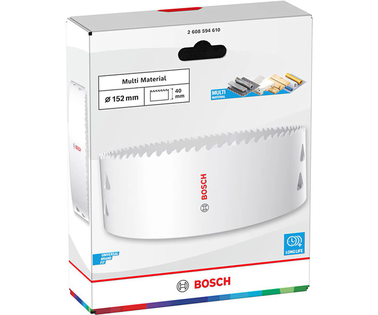 Біметалева коронка BOSCH Multi Material Threaded BIM HS 152 мм (2608594610)
