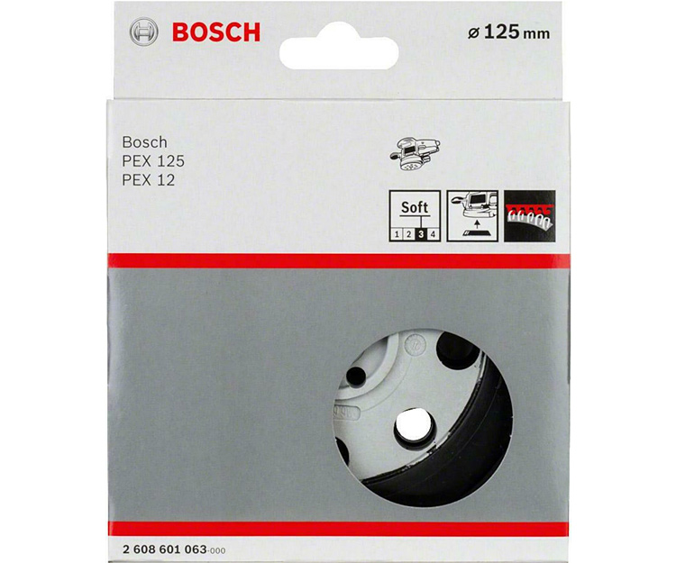 Опорная тарелка мягкая 125 мм BOSCH 2608601063 (2608601063)