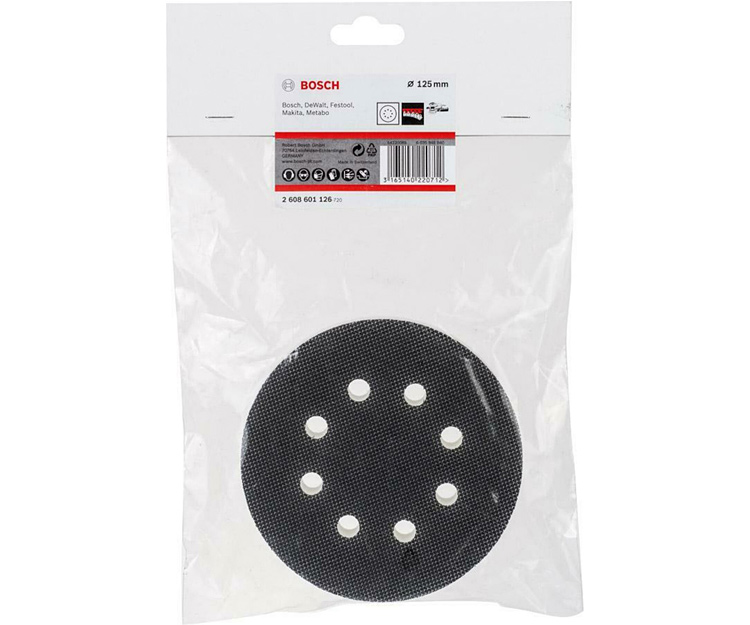 Переходник для эксцентриковых шлифмашин 125 мм BOSCH 2608601126 (2608601126)