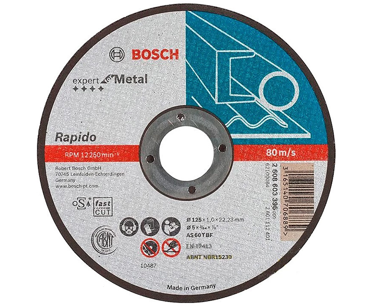 Відрізний круг Bosch Expert for Metal прямой 125×1 мм