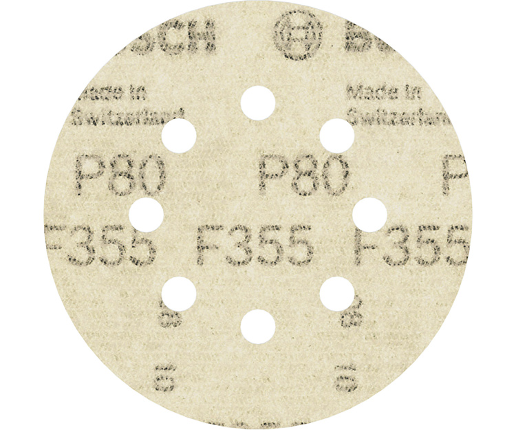 5 шлифлистов BOSCH F355 Best for Coatings + Composites 125 К80 (2608605115)
