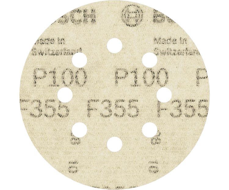 5 шлифлистов BOSCH F355 Best for Coatings + Composites 125 К100 (2608605116)
