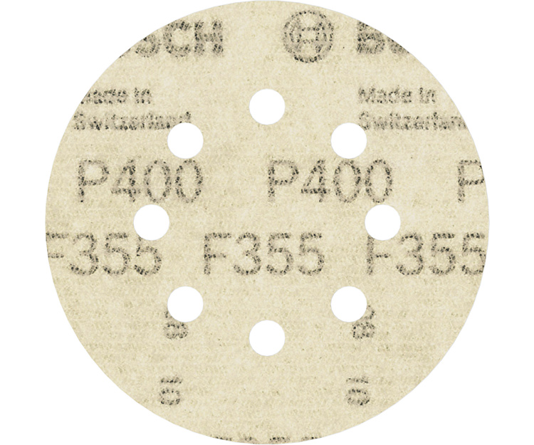 5 шлифлистов BOSCH F355 Best for Coatings + Composites 125 К400 (2608605121)