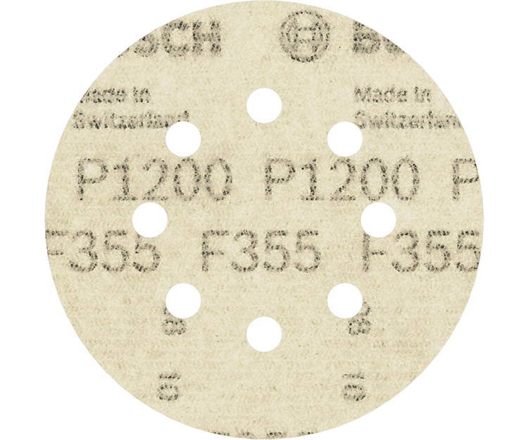 5 шлифлистов BOSCH F355 Best for Coatings + Composites 125 К1200 (2608605123)