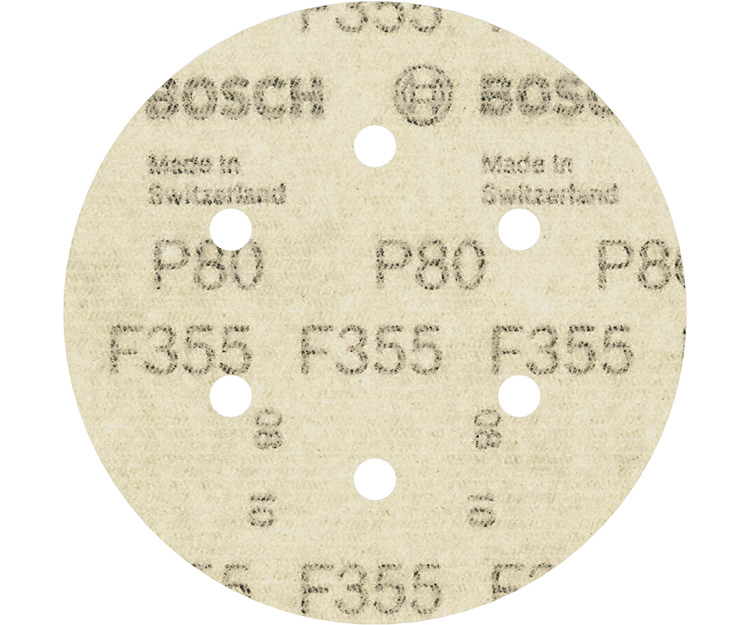 5 шлифлистов BOSCH F355 Best for Coatings + Composites 150 К80 (2608605124)