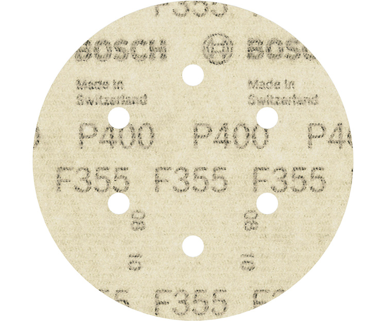 5 шлифлистов BOSCH F355 Best for Coatings + Composites 150 К400 (2608605130)