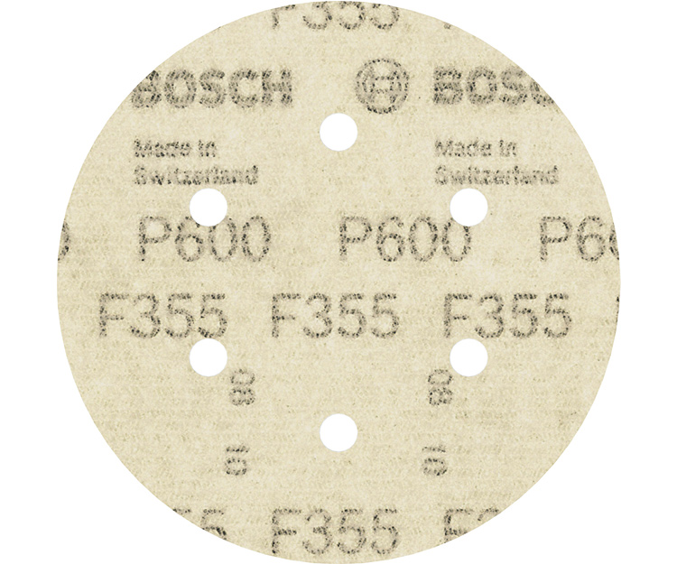 5 шлифлистов BOSCH F355 Best for Coatings + Composites 150 К600 (2608605131)