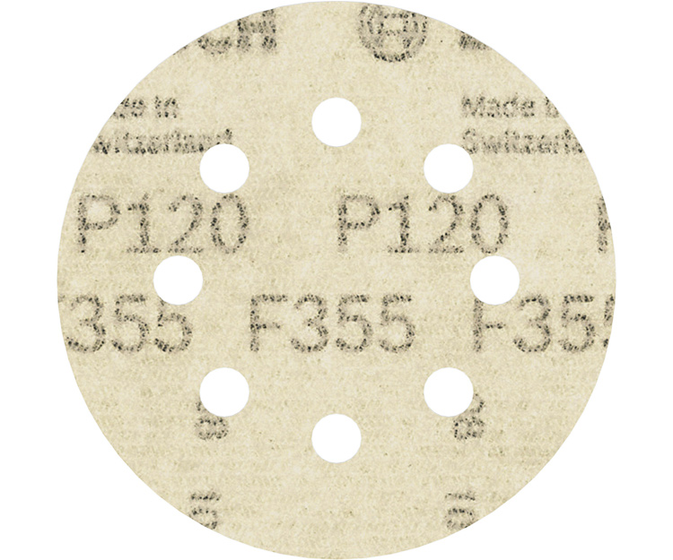 5 шлифлистов BOSCH F355 Best for Coatings + Composites 115 К120 (2608605559)