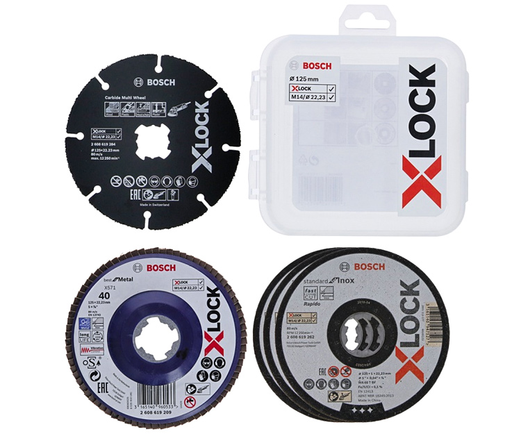 Набор кругов Bosch X-Lock 125 мм, 5 шт.