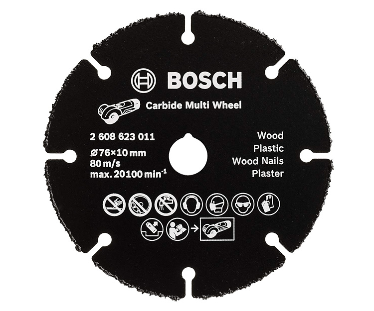 Круг відрізний по дереву Bosch Multi Wheel HM, 76×1×10 мм